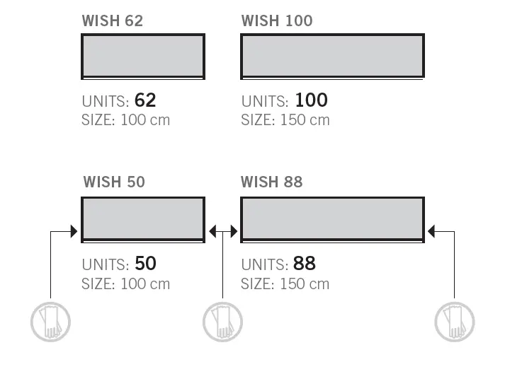 DentalArt meuble suspendu Wish 100