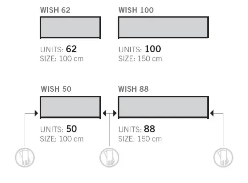 [WISH100] DentalArt meuble suspendu Wish 100