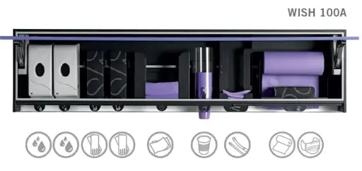 [WISH100A] DentalArt meuble suspendu Wish 100A