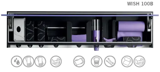 [WISH100B] DentalArt meuble suspendu Wish 100B