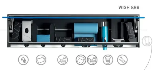 [WISH88B] DentalArt meuble suspendu Wish 88B