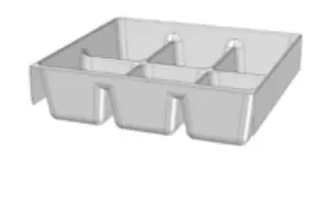 [XFR23] Plateau à 6 compartiments pour tiroir 1 kg W 41.5cm o